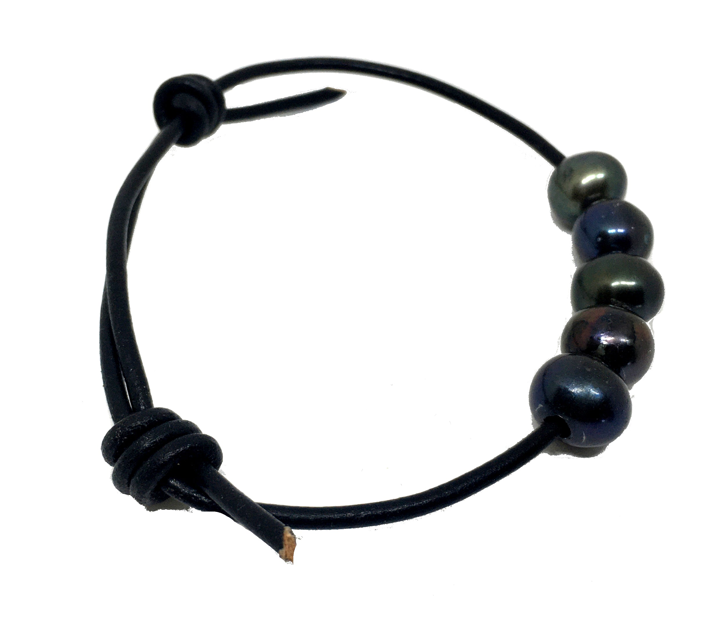 3/Fashion Black Pearl Bracelet for Men and Women